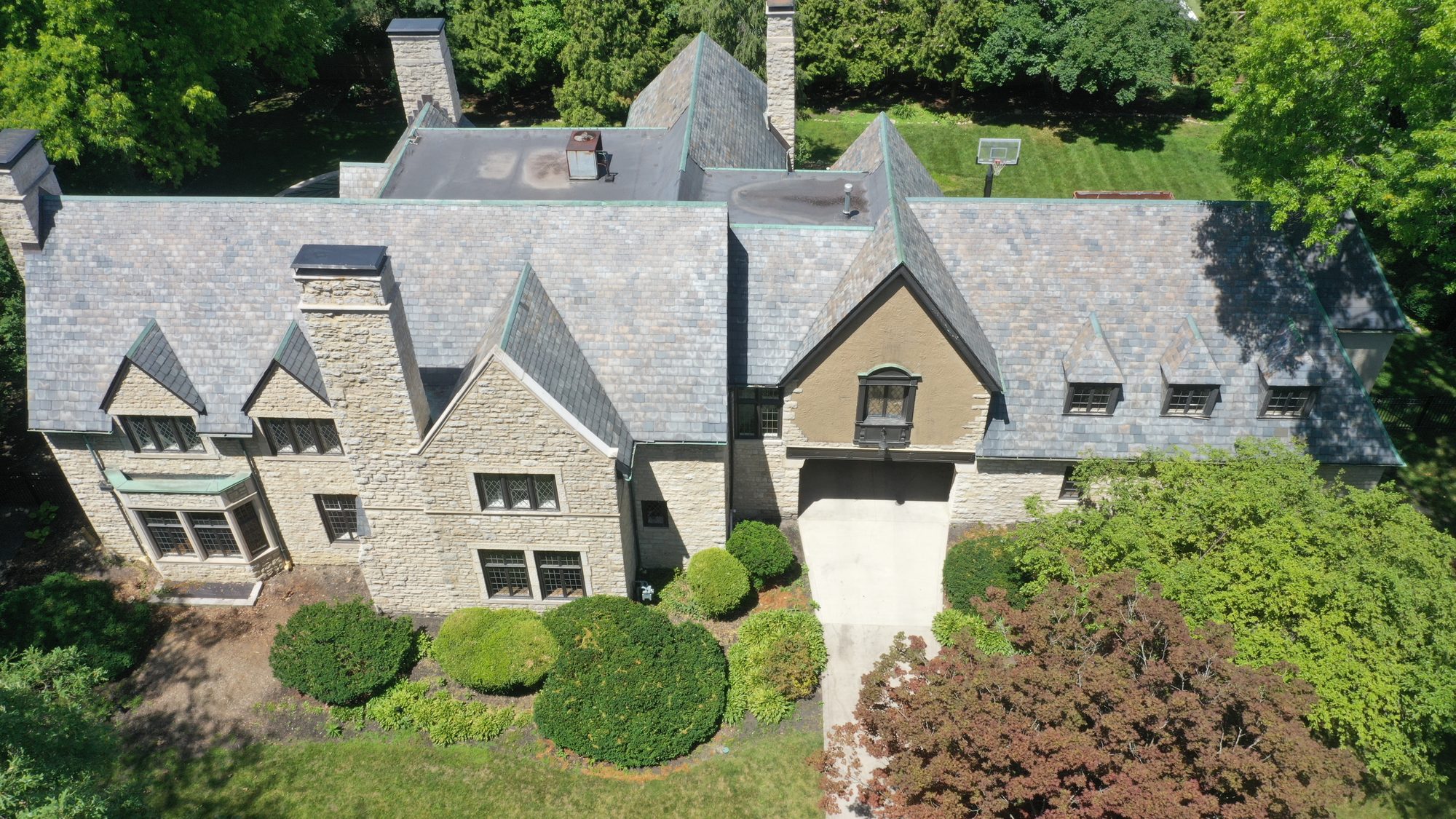 Slate roof cleaning in Bexley Ohio