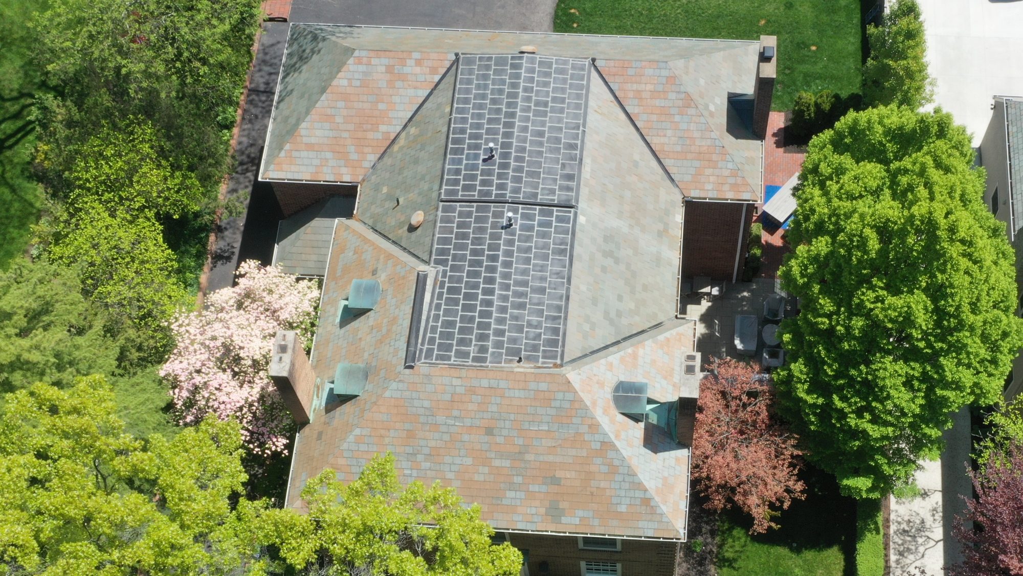 Slate roof cleaning in Bexley Ohio
