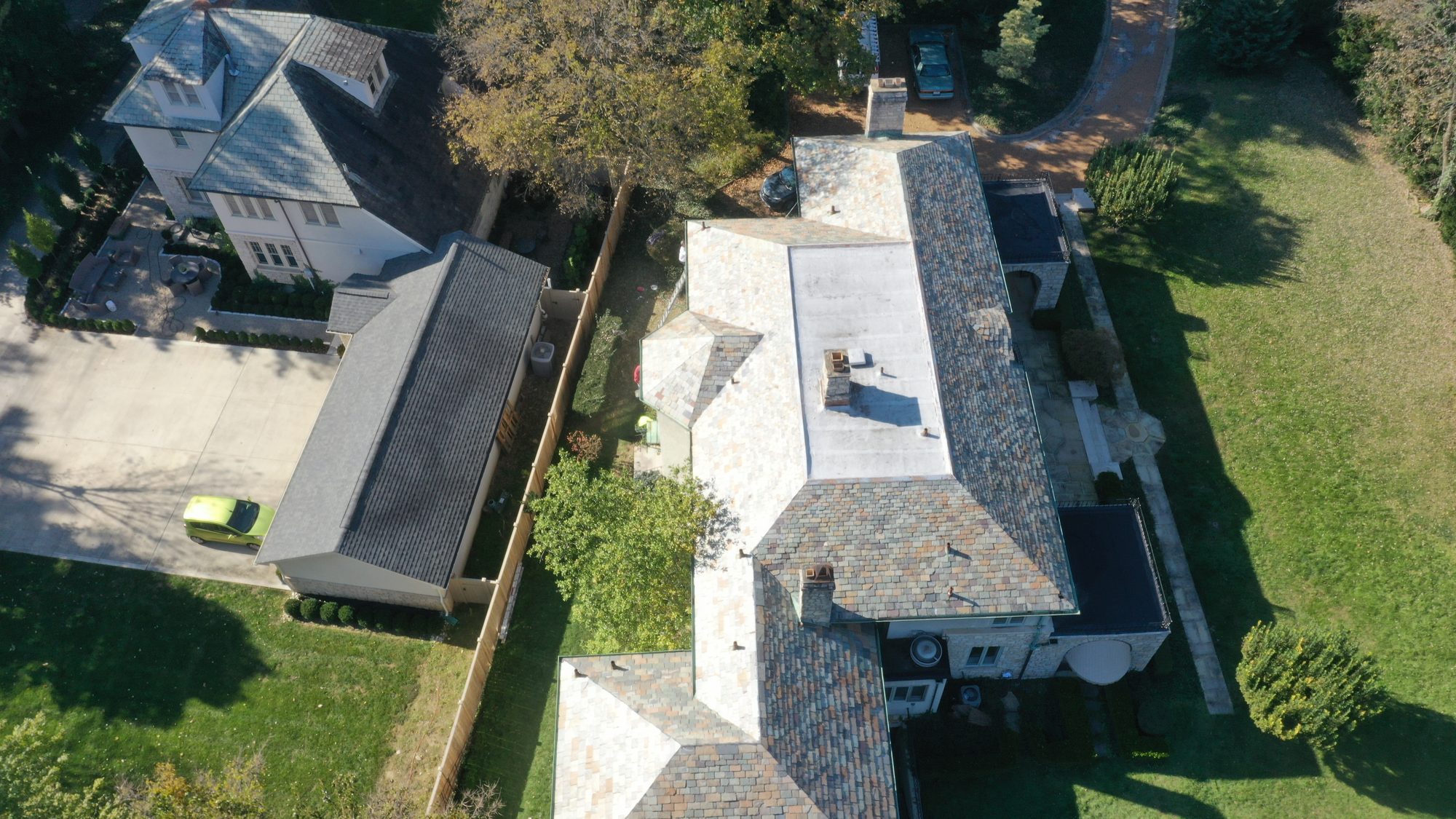 Slate roof cleaning in Bexley Ohio