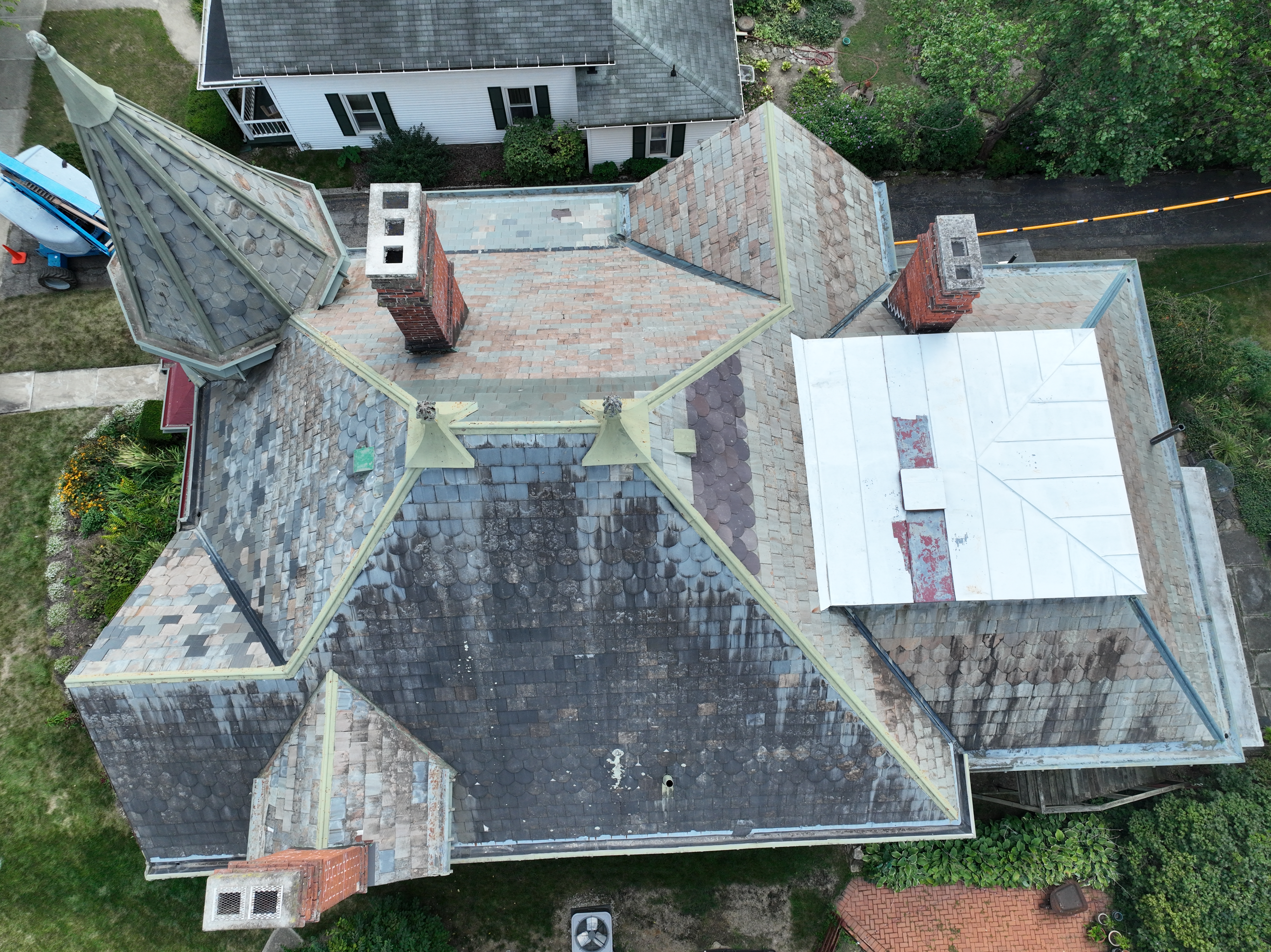 Before roof cleaning in Delaware Ohio