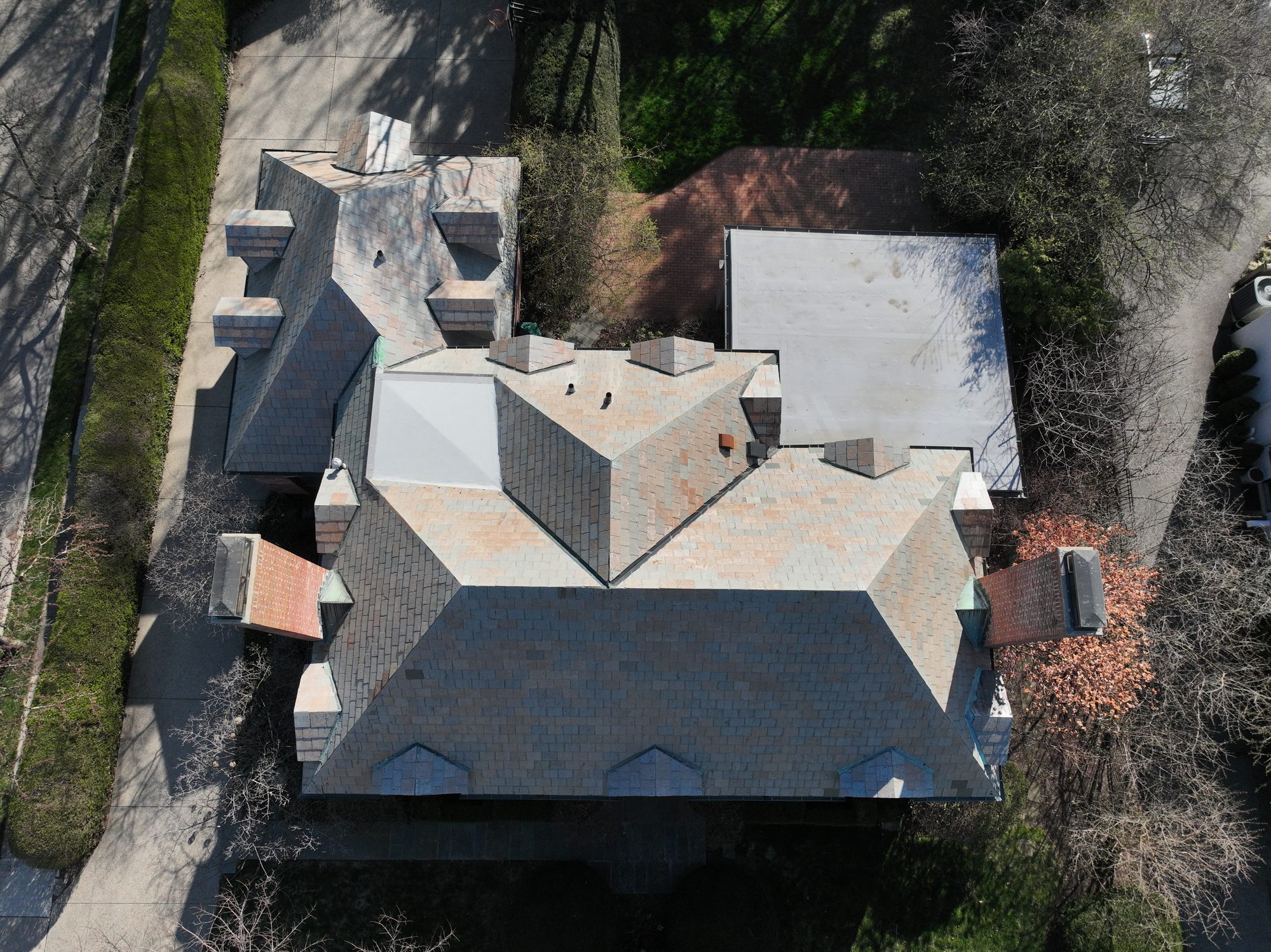 Slate roof cleaning in Bexley Ohio