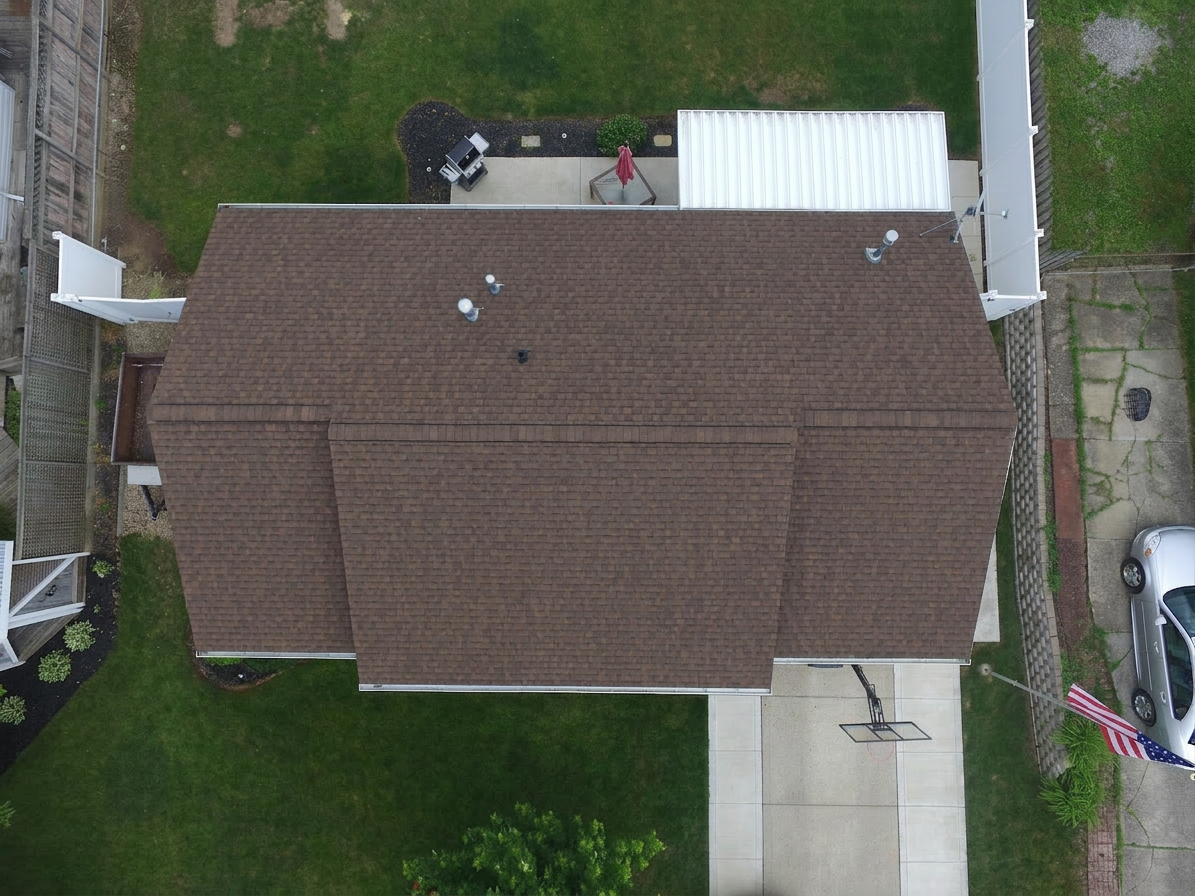 After roof cleaning in Groveport Ohio