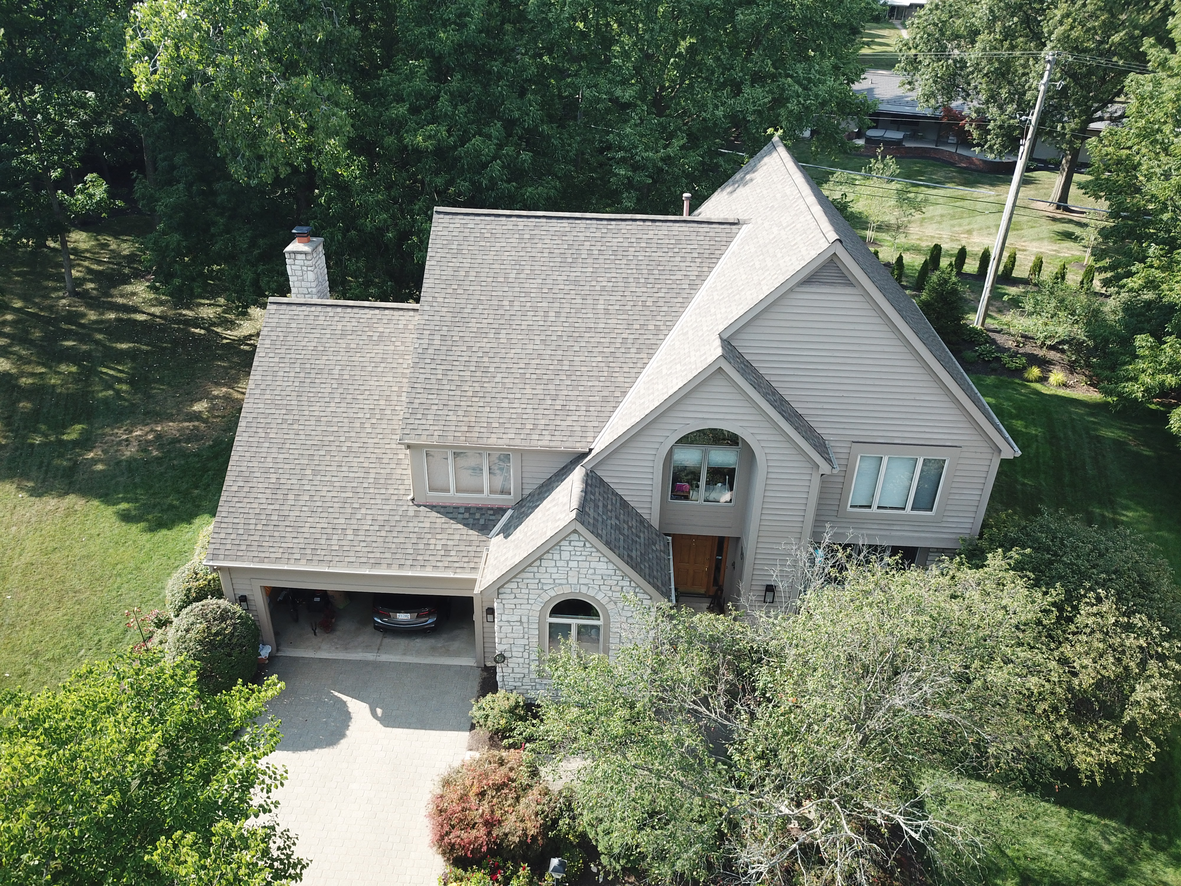 After roof cleaning in Hilliard Ohio