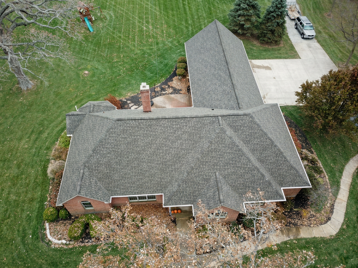 After roof cleaning in London Ohio