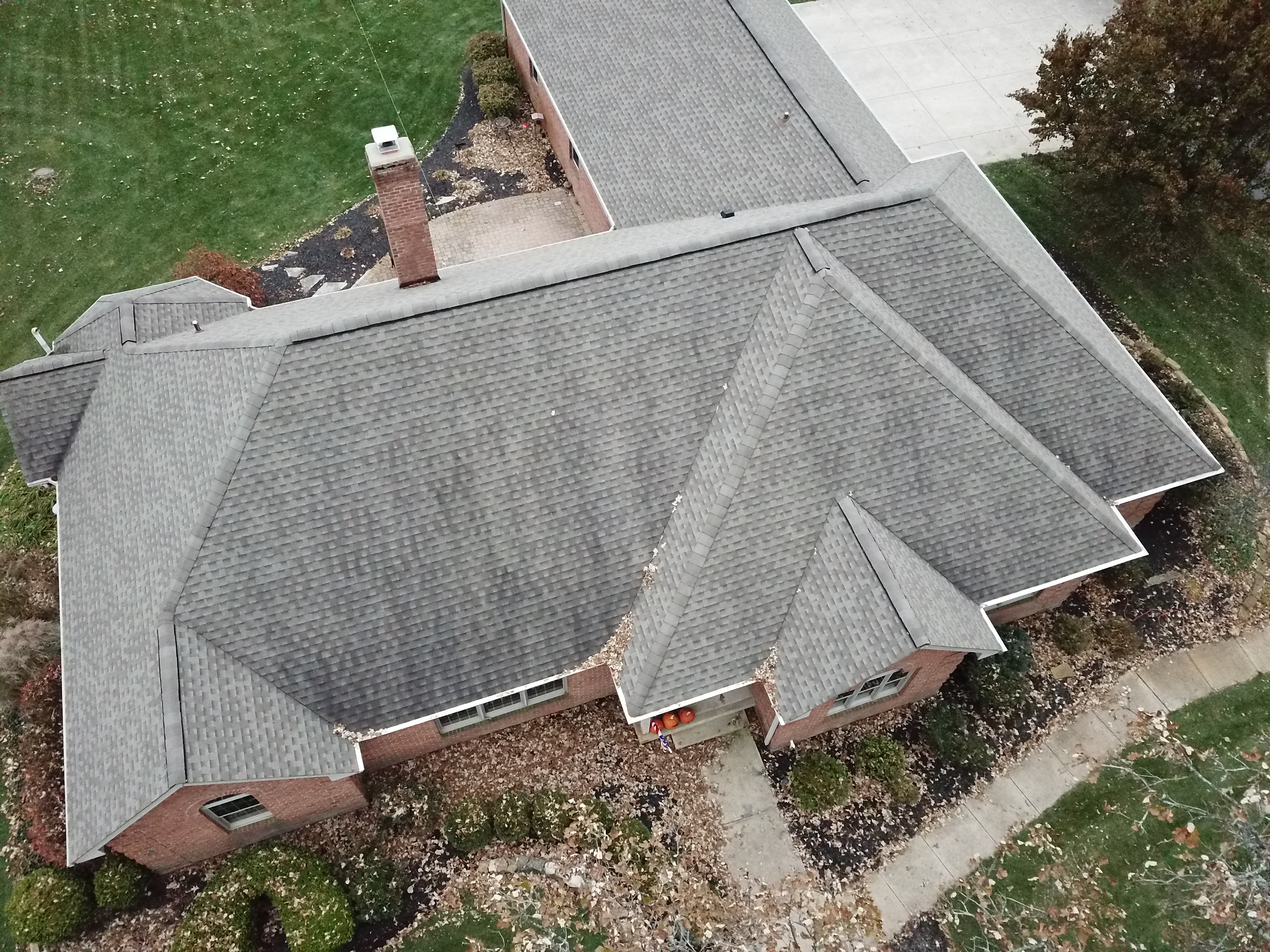 Before roof cleaning in London Ohio