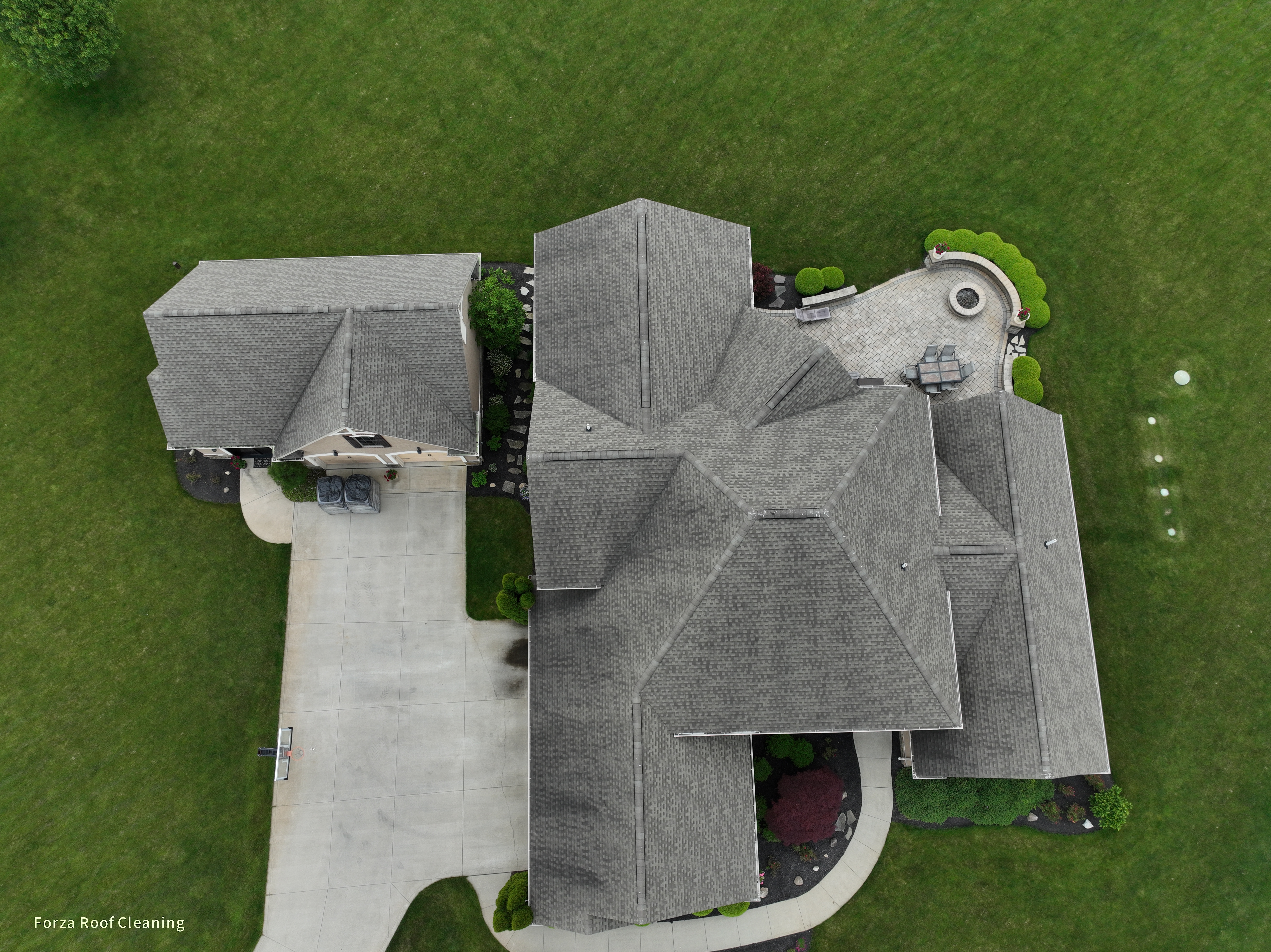 Before roof cleaning in Marysville Ohio