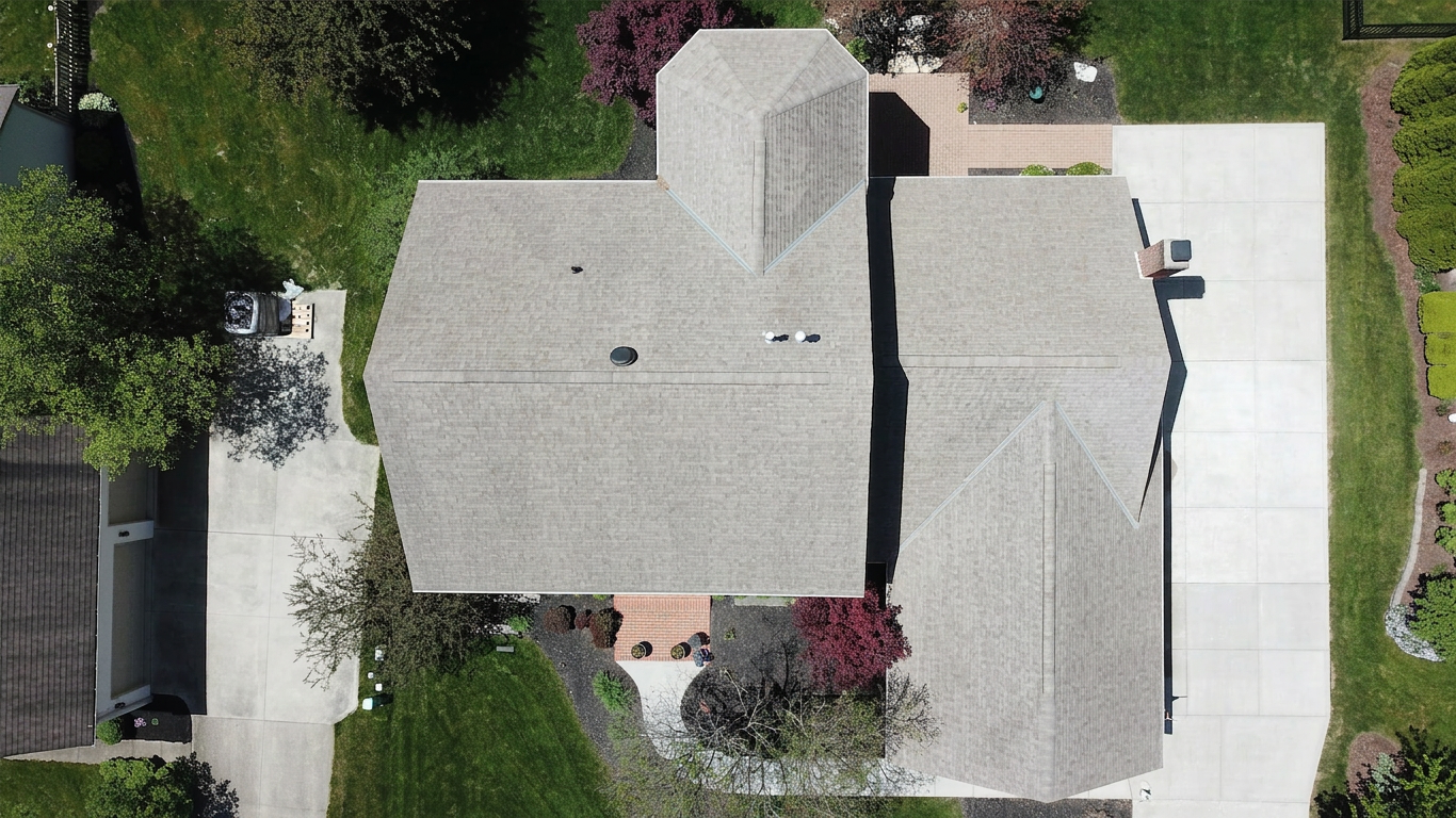 After roof cleaning in Pickerington Ohio