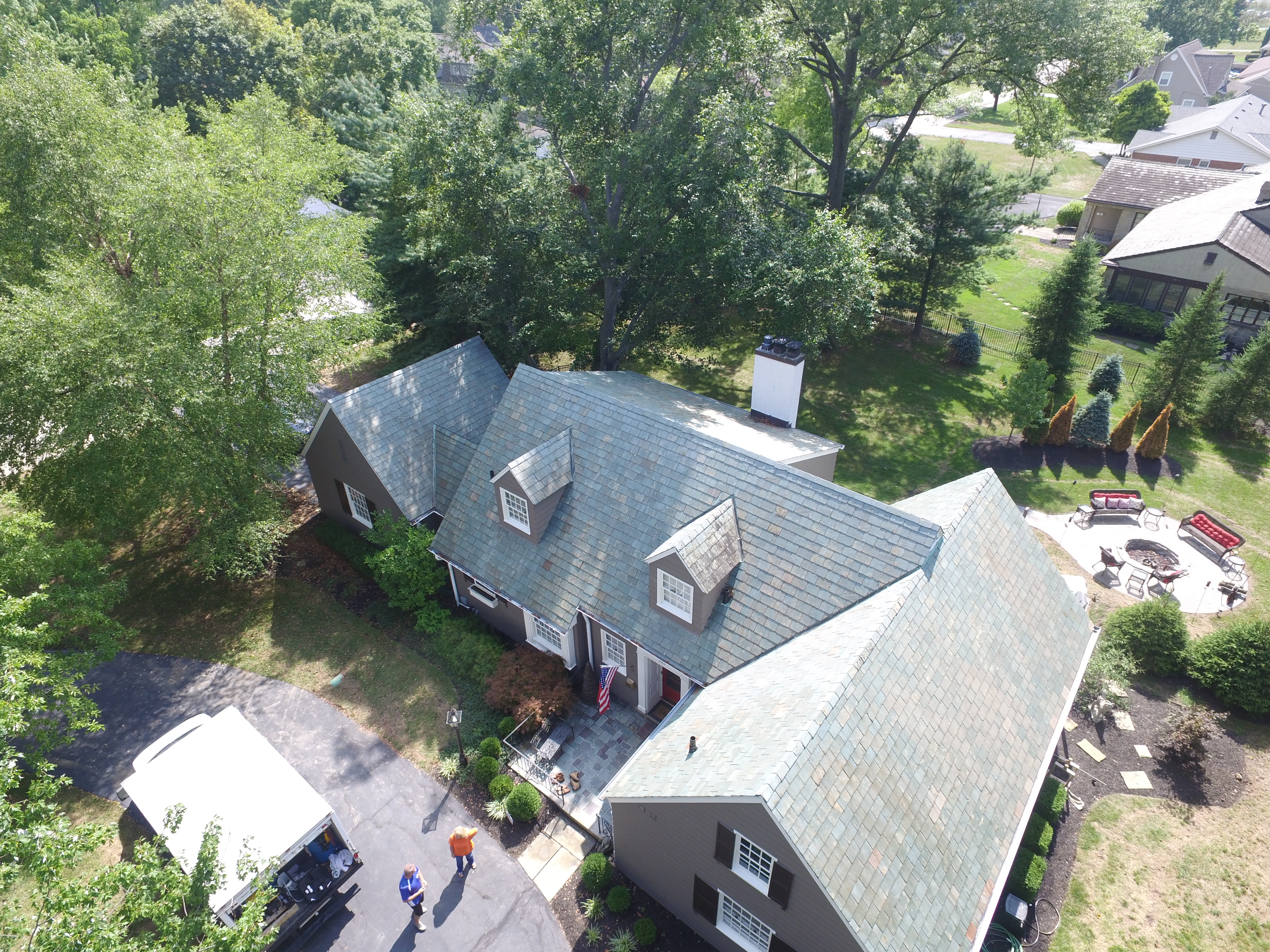 After roof cleaning in Plain City Ohio