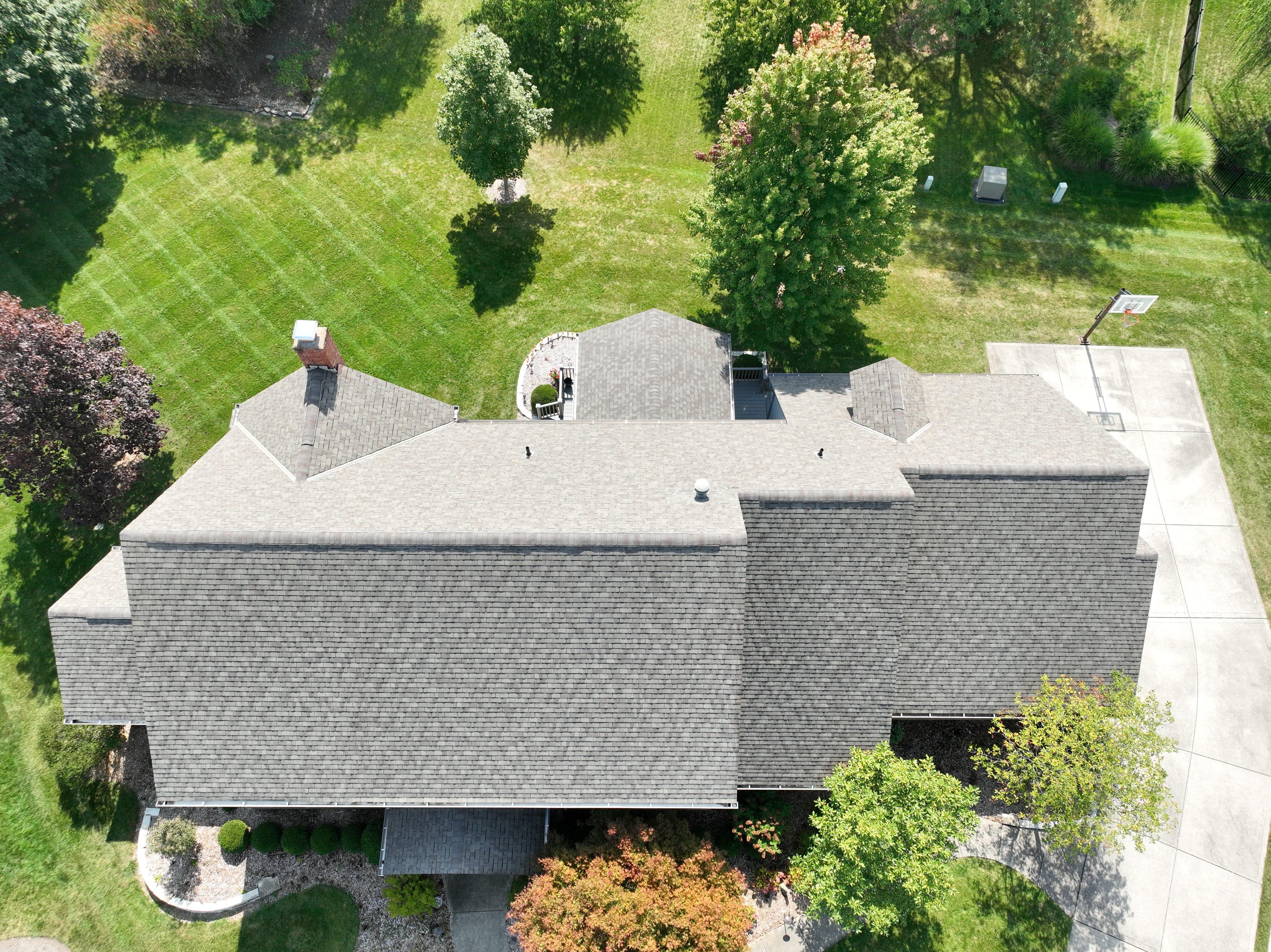 After roof cleaning in Powell Ohio